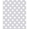 Gift Wrap (24"x100') POLKA DOT SILVER